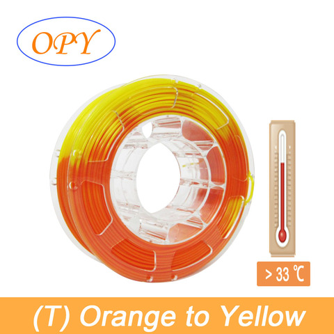 3D température changement de couleur Filament dégradé thermochromique 3 couleur gris Orange jaune rouge vert bleu thermosensible 10m 100g ► Photo 1/6