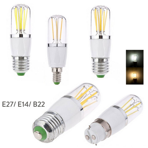 Ampoule LED à Filament E14 E27 3W 4W 6W, variable B22 baïonnette de remplacement 30W 40W 60W lampe à incandescence 220V 110V DC 12V ► Photo 1/6