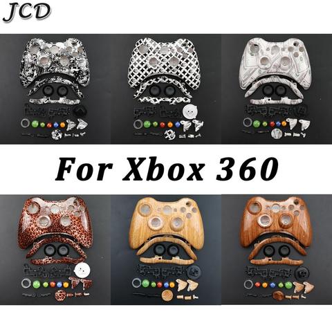 JCD ensemble complet coque boîtier housse avec boutons accessoires Kit pour Xbox 360 Xbox360 fil contrôleur remplacement ► Photo 1/6