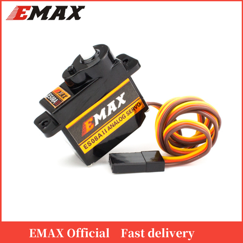 EMAX ES08A II Micro Servo engrenage en plastique 1.8kg/Sec pour modèles RC, cadeau officiel ► Photo 1/2