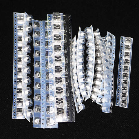 Condensateur électrolytique en aluminium SMD, 130 pièces/lot, 13 valeurs x 10 pièces = 130 pièces, 1uF-220uF, Kit assorti, Kit d'échantillons ► Photo 1/4