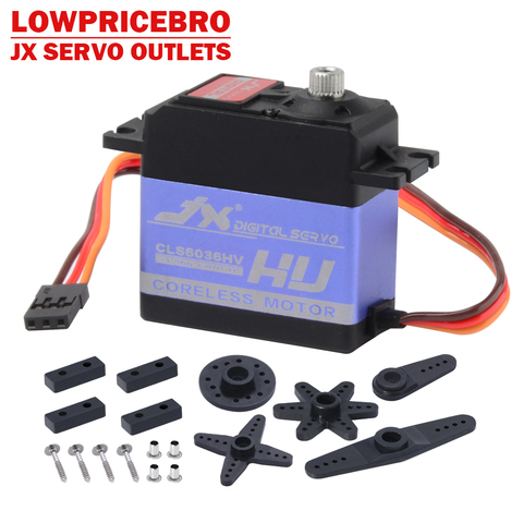 Servo numérique sans noyau JX CLS6036HV, 35kg, pièces de rechange pour hélicoptère RC ► Photo 1/6