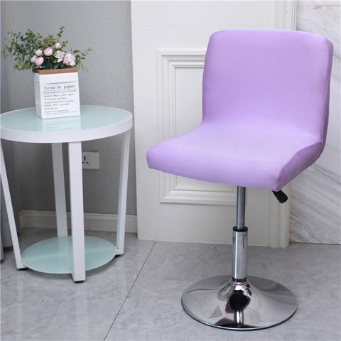 Housse de chaise à dossier bas en Spandex, pour tabouret de Bar, pour Banquet, maison, hôtel, salle à manger ► Photo 1/6