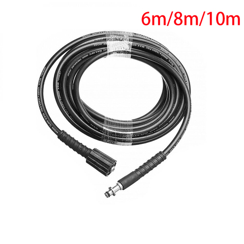 Tuyau de nettoyage à eau pour nettoyeur haute pression, 6M/8M/10M, 22mm-14mm, Ports vers 10mm, pour Karcher K2 K3 K4 K5 K ► Photo 1/6