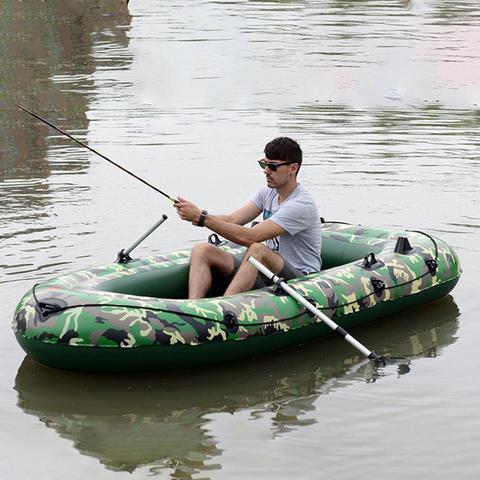 Bateau gonflable en PVC pour 2 ou 3 personnes, pour le sport, radeau, rivière, lac, canot, pompe, bateau de pêche, Kayak, canoë, dérive ► Photo 1/6