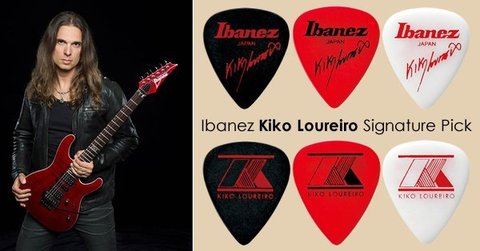 IBANEZ Kiko Loureiro Signature Plectrum pour guitare acoustique électrique Pick, 1.2mm 1/pièce fabriqué au japon ► Photo 1/4