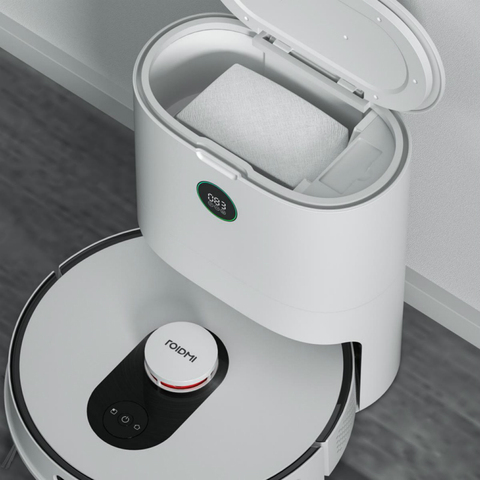 Version mondiale ROIDMI EVE Plus Robot aspirateur et vadrouille avec prise en charge intelligente de la collecte de poussière Google Assistant et application Alexa ► Photo 1/1