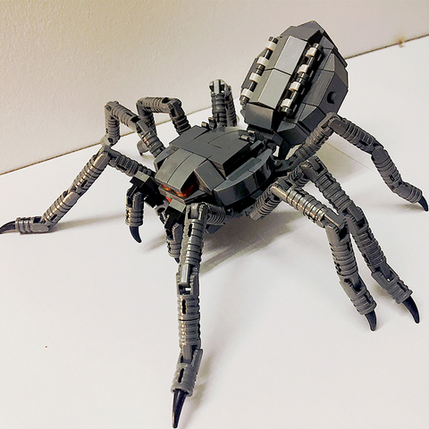 Simulation gris araignée blocs de construction araignée Robots Figure modèle jouets figurine une pièce Figure poupées jouets pour enfants ► Photo 1/6
