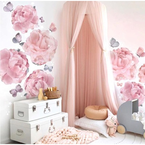 Mountchen enfants chambre épaisse auvent couronne auvent pour enfants chambre décor auvent filet épais pour bébé garçon fille pépinière chambre chambre ► Photo 1/6