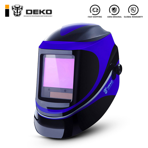 DEKO Super solaire Auto assombrissement MIG MMA masque de soudage électrique casque de soudage capuchon de soudeur lentille de soudage pour Machine à souder ► Photo 1/6