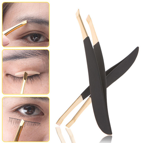 Pincettes professionnelles en acier inoxydable, pince pour enlever les poils, pour femmes, outil de maquillage de beauté des yeux, sourcils et sourcils, 1 pièce ► Photo 1/6