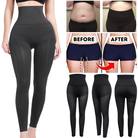 Leggings de Compression Anti-Cellulite pour femmes, culotte de maintien formes, culotte de contrôle du ventre, taille haute, modelant le corps, cuisses, Leggings de Compression ► Photo 1/6