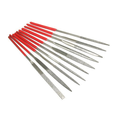 10 pièces 6 pouces diamant revêtement aiguille plat fichier ensemble polissage sculpture Sharping travail abrasif outils à main ► Photo 1/6