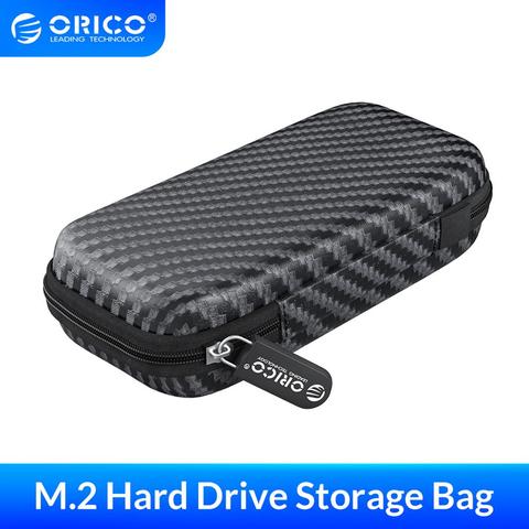 ORICO M.2 support pour disque dur EVA Portable HDD sac de Protection de stockage pour disque dur M.2 externe/écouteur/ligne de données HDD boîtier noir ► Photo 1/6