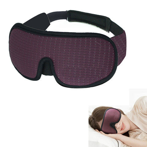 Masque oculaire de couchage anti-vapeur rembourré, ombrage de voyage, bandeau de repos, relaxation, patch oculaire ► Photo 1/6