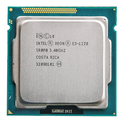 Pour Intel Xeon E3-1270 E3 1270 CPU 3.4GHz 8M 80W LGA 1155 Quad-Core serveur CPU ► Photo 1/2