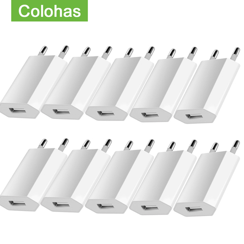 10 pièces/lot câble USB mur voyage chargeur adaptateur secteur USB C câble ue/USA prise pour iPhone 12 12 Pro 11 XS MAX XR X livraison directe ► Photo 1/6