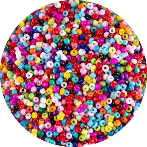 Perles en verre tchèque multicolores, 3mm, 500 pièces, pour bracelet, collier, boucles d'oreilles, bijoux, matériel de bricolage, vente en gros ► Photo 1/5