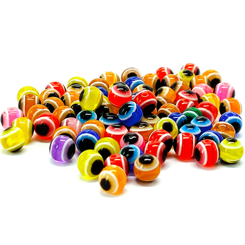 Perles en acrylique pour pêche en œil de poisson, lot de 30 pièces de 5/6/8mm de couleurs mélangées, matériel pour pêcher le bar, Kit de bricolage ► Photo 1/1