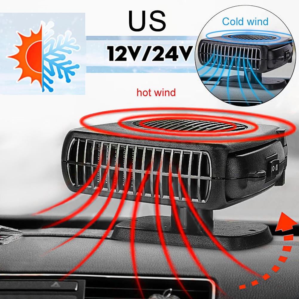 Chauffage électrique Portable pour voiture 12V 24V, ventilateur