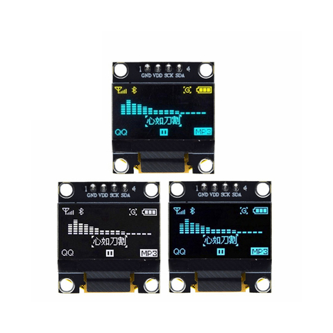 Jaune-bleu double couleur blanc 128X64 O LED ÉCRAN LED LCD LED Module D'affichage Pour arduino 0.96 