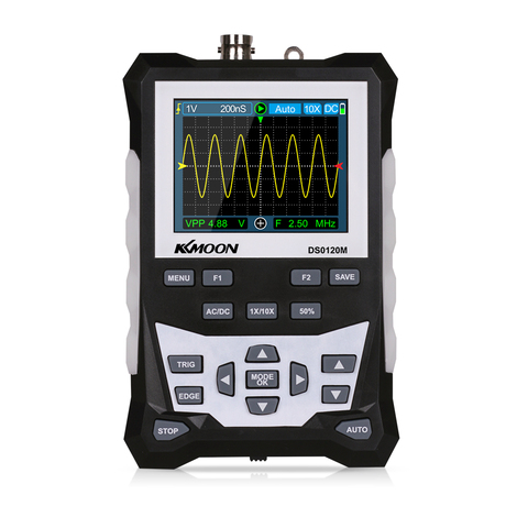 KKMOON DS0120M Oscilloscope numérique professionnel 120MHz bande passante analogique 500 MS/s taux d'échantillonnage écran LCD Oscilloscopes outils ► Photo 1/6