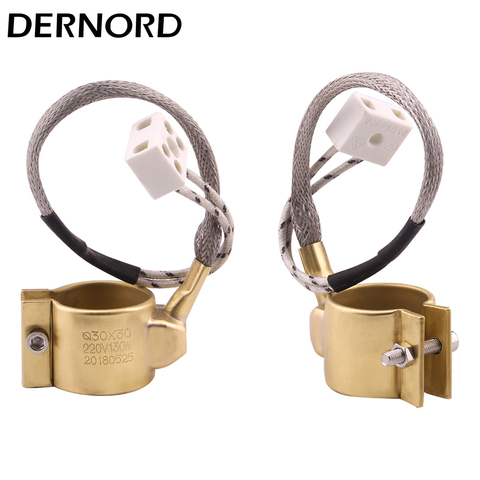 DERNORD 220v 280w / 130w 2 pièces électrique cuivre baril en laiton bande chauffante pour extrudeuse ► Photo 1/5