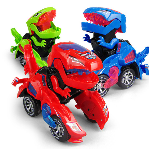 Voiture de Transformation de dinosaure, voiture clignotante, voiture RC avec musique Cool, cadeau pour enfants et tout-petits, nouvelle collection 2022, LED, livraison directe ► Photo 1/6