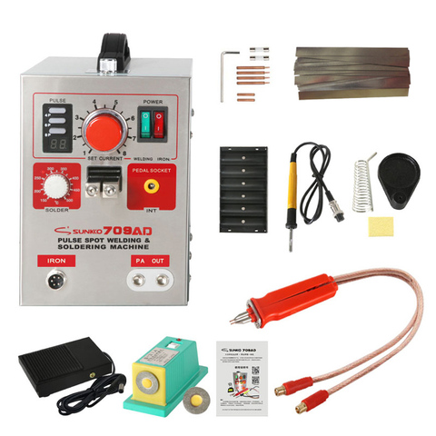 SUNKKO – soudeur par points pour batterie 220V, 3,2kw, 709AD, avec stylo de soudage HB-70B, pour Machine à souder 18650 points ► Photo 1/6