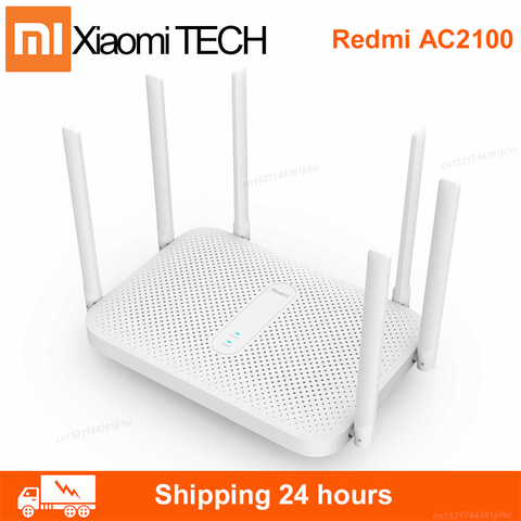 Xiaomi – routeur/répéteur wi-fi Redmi AC2100, 2.4G/5.0GHz, 128 mo de RAM, 2033Mbps, fonctionne avec l'application Mijia, Original ► Photo 1/6