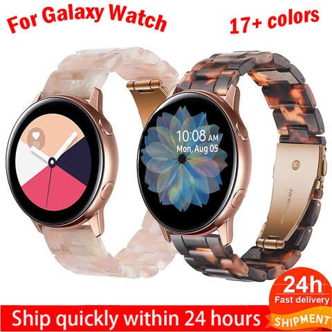 Bracelet pour samsung galaxy montre 3 46mm actif 2 40 44mm 20mm 22mm résine montre bracelet Gear S3 remplacement de la bande pour huawei gt2 montre ► Photo 1/6