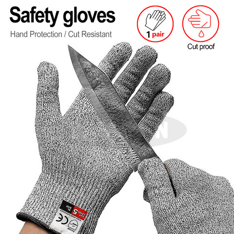 Gants de sécurité haute résistance, niveau 5, résistants aux coupures, pour la cuisine, pour couper le poisson et la viande, gants de sécurité ► Photo 1/6