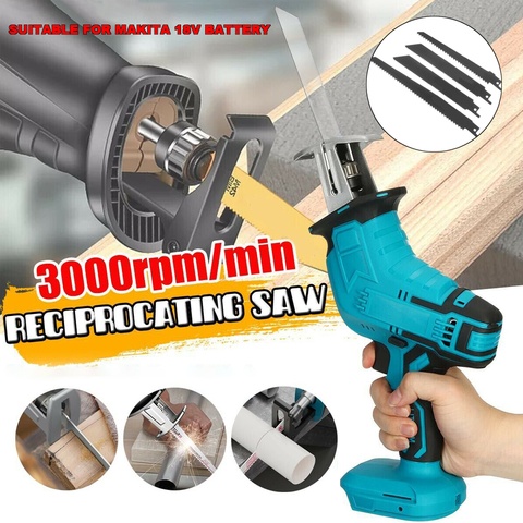 Makita – scie alternative sans fil, remplacement Portable, électrique, métal, bois, outil de coupe, pour batterie 18V ► Photo 1/6