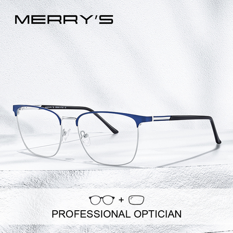MERRYS – lunettes de Prescription unisexe, monture de lunettes pour myopie, pour hommes et femmes, Style Vintage, S2058PG ► Photo 1/6