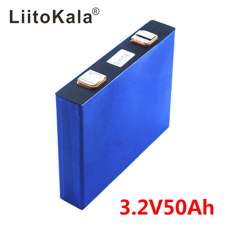 LiitoKala 3.2v 50Ah LifePo4 batterie lithium 150A 3C haute vidange pour bricolage 12V 24V onduleur solaire véhicule électrique entraîneur chariot de golf ► Photo 1/4