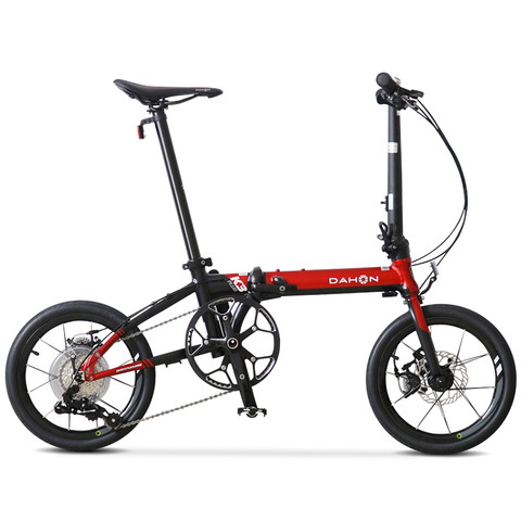 Dahon K3 plus vélo pliant kaa693 vélo cadre en alliage d'aluminium 16 pouces 9 vitesses frein à disque câblage intérieur lumière portable cyclisme ► Photo 1/6