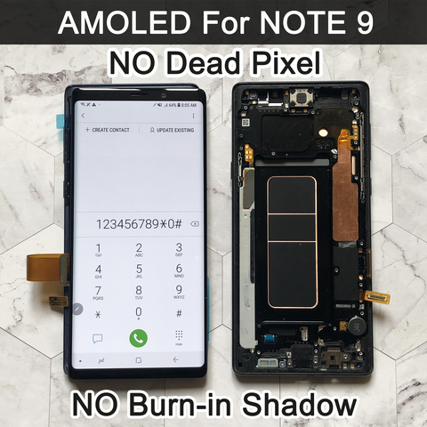 AMOLED ORIGINAL 6.4 ''LCD pour SAMSUNG GALAXY Note 9 lcd pour Note9 N960F N9600 N960N affichage écran tactile numériseur assemblée lcd ► Photo 1/6