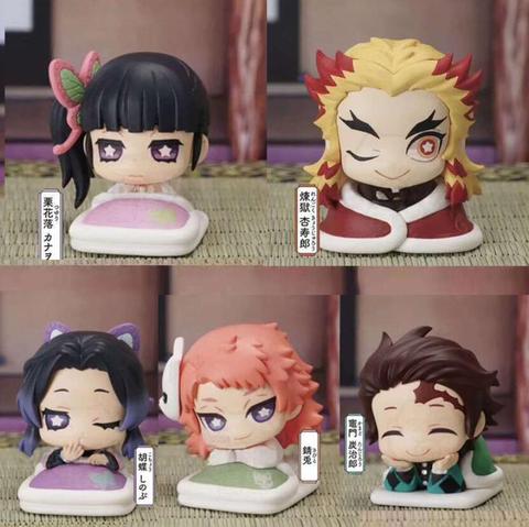 5 pièces Kimetsu no Yaiba Kochou Shinobu Kamado Tanjirou Tsuyuri Kanawo Sabito Rengoku Kyoujurou figurine jouets cadeau de noël ► Photo 1/6