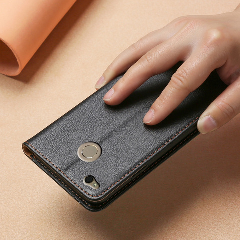 Étui en cuir pour Coque Xiaomi Redmi 4X étui magnétique support à rabat étui de téléphone pour Xiaomi Redmi 4X couverture Fundas housse de téléphone ► Photo 1/6