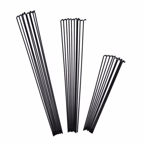 Rayons de vélo électrique en acier au carbone, 12 Mm, 14G, diamètre, longueur 170 ~ 286Mm, couleur noire, 10 pièces ► Photo 1/5