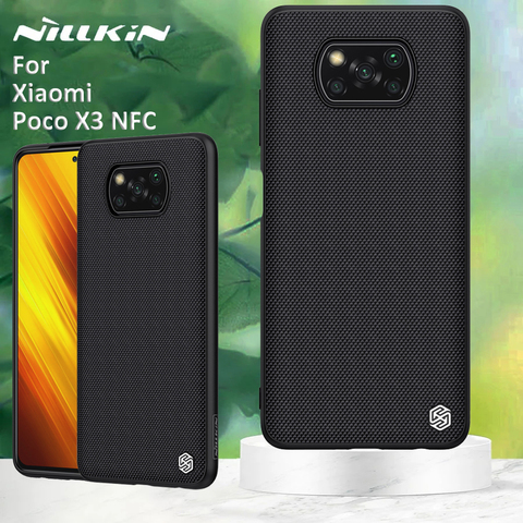 Coque arrière pour Xiaomi Poco X3 NFC coque arrière texturée protection en nylon fibre de nylon ► Photo 1/6