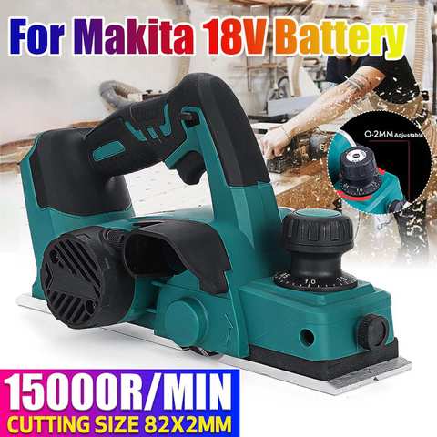 18V 15000 tr/min rabot électrique Rechargeable sans fil tenu dans la main pour Makita 18V batterie travail du bois coupe outil électrique avec clé ► Photo 1/1