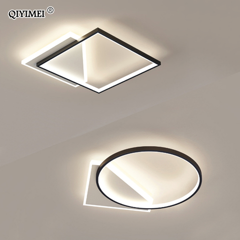 Luminaire rond, plafond moderne à LEDs lumières, luminaire décoratif d'intérieur, idéal pour une chambre à coucher, un salon ou un bureau, luminaire décoratif ► Photo 1/6