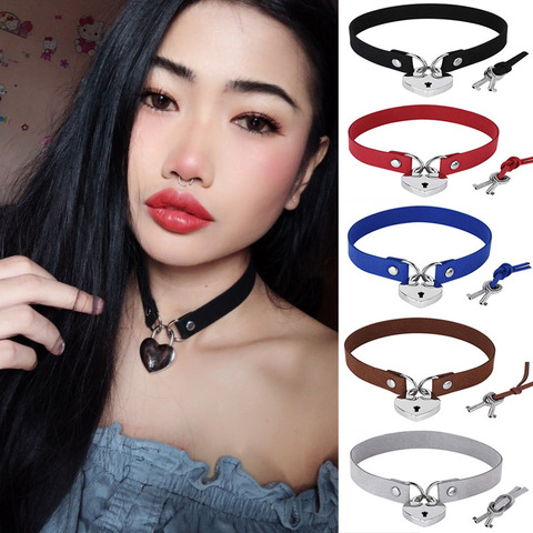 Jouets sexuels érotiques pour Couples pêche coeur amour serrure collier jeu de sexe Sexy bondage Bdsm collier cou sangle clavicule collier ► Photo 1/6