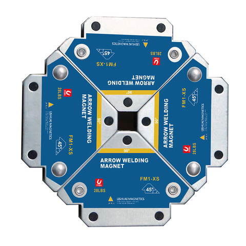 Fixateur de soudage magnétique multi-angles, 4 pièces, supports de soudure multi-angles, flèche de soudage, fixateur de soudage magnétique, localisateur auxiliaire de maintien en Ferrite ► Photo 1/6