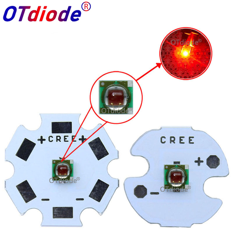 Lampe Led Cree XPE XP-E rouge, 1W-3W, 3535, 620-630nm, 2.1-2.5V, 350-1000MA, 10 pièces, Original ► Photo 1/6