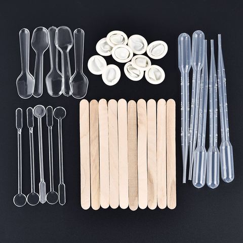 Moules en résine UV, 35 pièces, outils de fabrication de bijoux époxy UV, Kits de outils de bricolage, bâton à mélanger paille jetable, cuillère en résine ► Photo 1/6