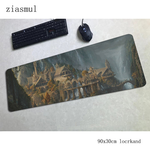 Seigneur de l'anneau tapis de souris 90x30cm ordinateur gamer tapis de souris garçon cadeau padmouse personnalité tapis de souris gadget ergonomique tapis de bureau ► Photo 1/4