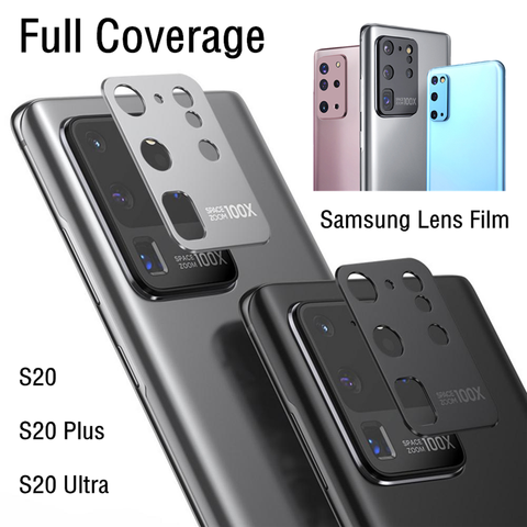 Métal S20 Ultra Plus téléphone arrière caméra lentille étui de Protection pour nouveau Samsung Galaxy S20 S20Plus S20ultra lentilles Protection couverture ► Photo 1/6