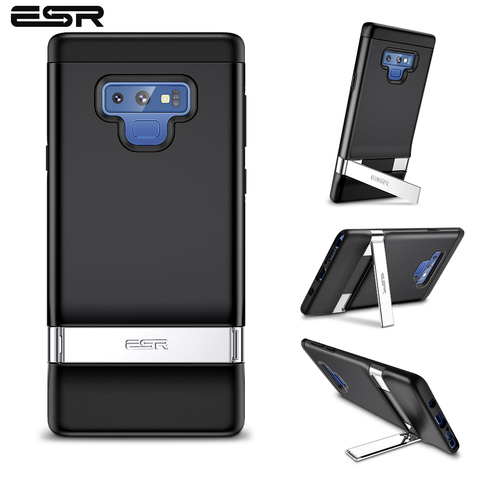 Coque de protection antichoc en TPU avec support en métal, étui ESR pour Samsung Galaxy Note 9 S10 S10 Plus ► Photo 1/6